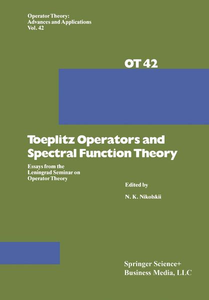 Produktbild: Toeplitz Operators and Spectral Function Theory