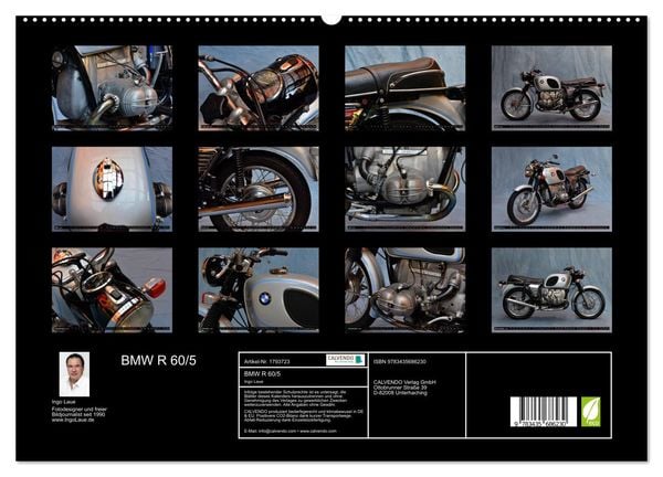 Produktbild: BMW R 60/5 (hochwertiger Premium Wandkalender 2025 DIN A2 quer), Kunstdruck in Hochglanz