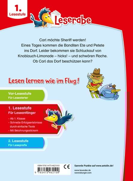 Leserabe 1. Lesestufe - Der Monster-Sheriff