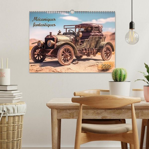 Produktbild: M&eacute;caniques fantastiques (Calendrier mural 2026 DIN A3 vertical), CALVENDO calendrier mensuel