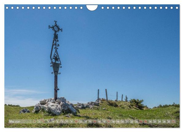 Produktbild: Gipfelkreuze auf bayerischen Bergen (Wandkalender 2026 DIN A4 quer), CALVENDO Monatskalender