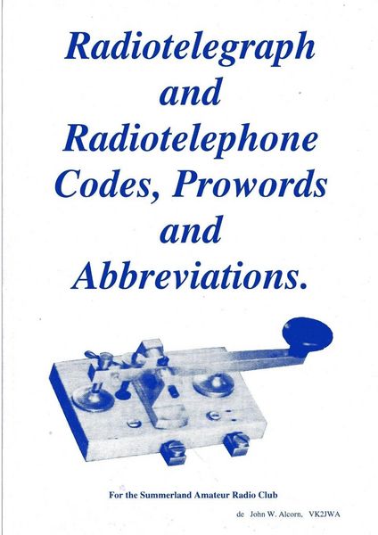 Produktbild: Radiotelegraph & Radiotelephone Codes, Prowords and Abbreviations