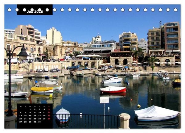 Produktbild: Impressionen aus Malta (Tischkalender 2026 DIN A5 quer), CALVENDO Monatskalender