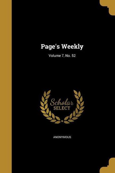 Produktbild: Page's Weekly; Volume 7, No. 52