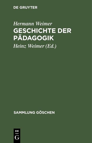 Produktbild: Geschichte der P&auml;dagogik
