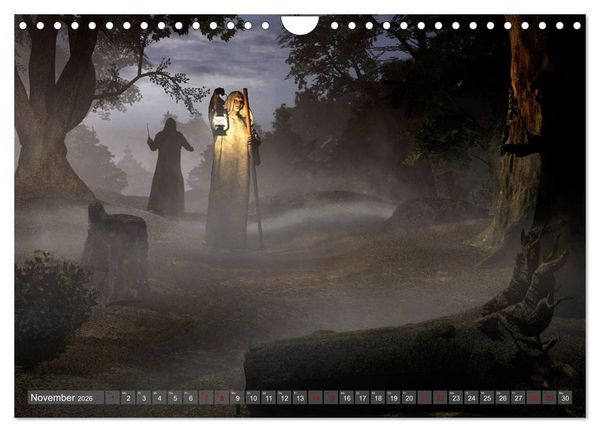 Produktbild: Helden, Drachen und Magie (Wandkalender 2026 DIN A4 quer), CALVENDO Monatskalender