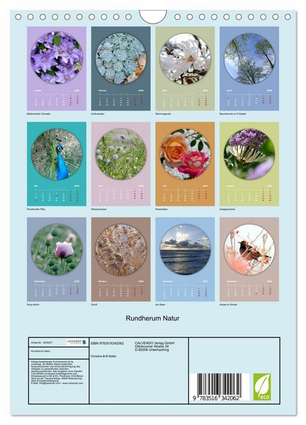 Produktbild: Rundherum Natur (Wandkalender 2026 DIN A4 hoch), CALVENDO Monatskalender
