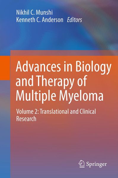 Produktbild: Advances in Biology and Therapy of Multiple Myeloma