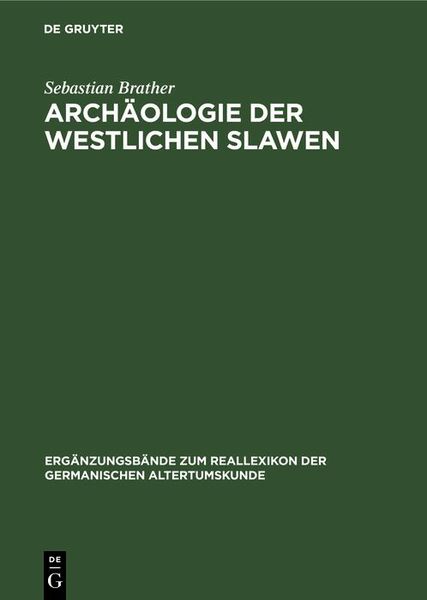 Produktbild: Arch&auml;ologie der westlichen Slawen