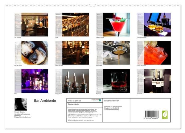 Produktbild: Bar Ambiente (hochwertiger Premium Wandkalender 2026 DIN A2 quer), Kunstdruck in Hochglanz