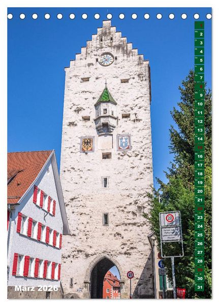 Produktbild: Ravensburg, Stadt der T&uuml;rme (Tischkalender 2026 DIN A5 hoch), CALVENDO Monatskalender
