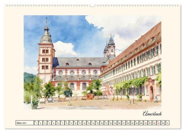 Produktbild: Erholung im Odenwald (hochwertiger Premium Wandkalender 2027 DIN A2 quer), Kunstdruck in Hochglanz