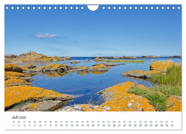 Produktbild: Bornholm - die K&uuml;sten der Ostseeinsel (Wandkalender 2026 DIN A4 quer), CALVENDO Monatskalender