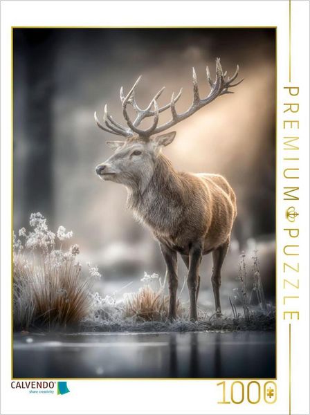 CALVENDO Puzzle Rothirsch | 1000 Teile Lege-Größe 64x48cm Foto-Puzzle für glückliche Stunden, Sonstige von , Calvendo Puzzle, 4070715424350