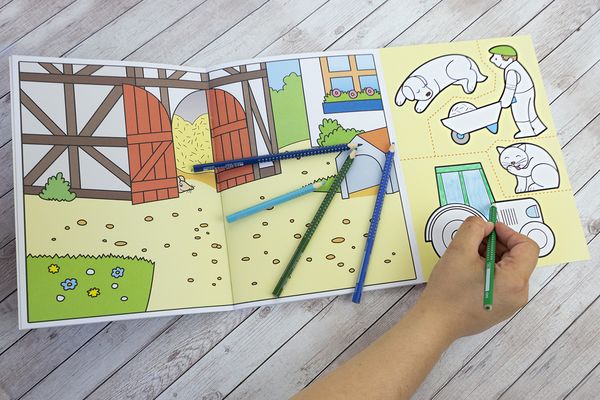 Produktbild: Wir basteln! - Malen, Ausschneiden, Kleben - Bauernhof