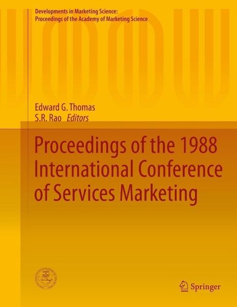 Produktbild: Proceedings of the 1988 International Conference of Services Marketing