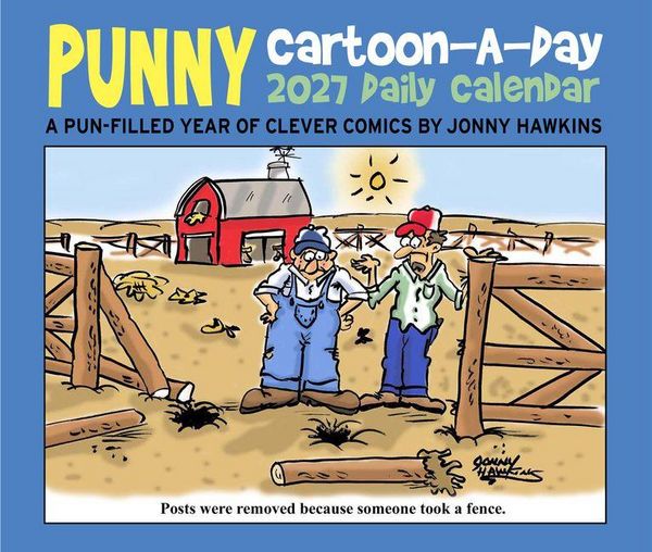Produktbild: Punny Cartoon-A-Day by Jonny Hawkins 2027 5.4 X 6.2 Box Calendar