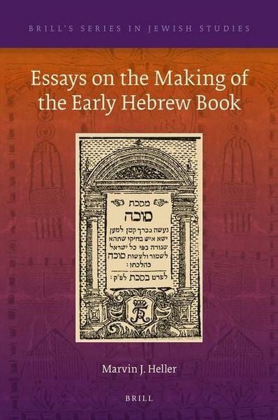Produktbild: Essays on the Making of the Early Hebrew Book