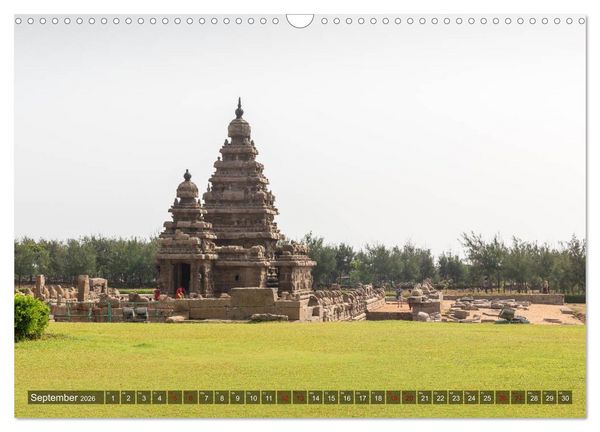 Produktbild: Indien - Mahabalipuram (Wandkalender 2026 DIN A3 quer), CALVENDO Monatskalender