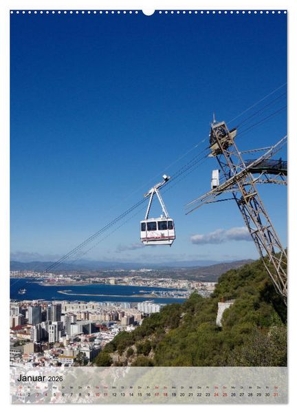 Produktbild: Gibraltar - Britische Kolonie am Mittelmeer (Wandkalender 2026 DIN A2 hoch), CALVENDO Monatskalender