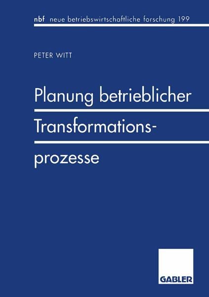 Produktbild: Planung betrieblicher Transformationsprozesse