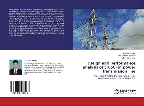 Produktbild: Design and performance analysis of (TCSC) in power transmission line