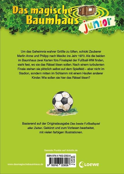 Produktbild: Das magische Baumhaus junior (Band 43) - Das Fu&szlig;ballspiel des Jahrhunderts