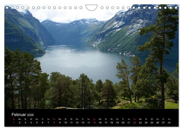 Produktbild: Norwegen 2026 (Wandkalender 2026 DIN A4 quer), CALVENDO Monatskalender