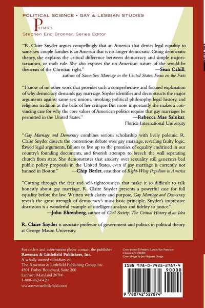 Produktbild: Gay Marriage and Democracy