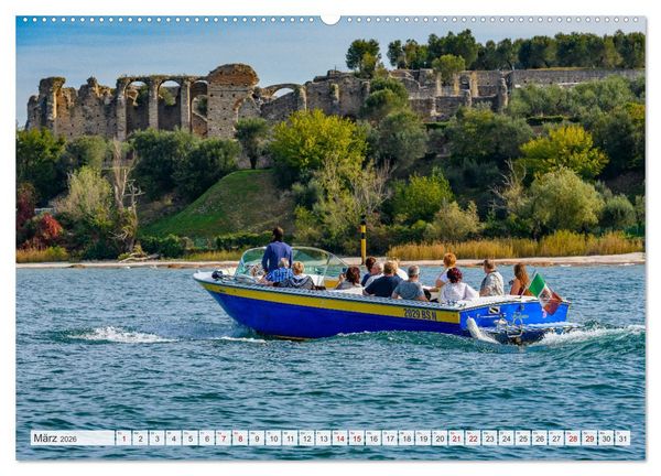 Produktbild: Unterwegs am Gardasee (hochwertiger Premium Wandkalender 2026 DIN A2 quer), Kunstdruck in Hochglanz