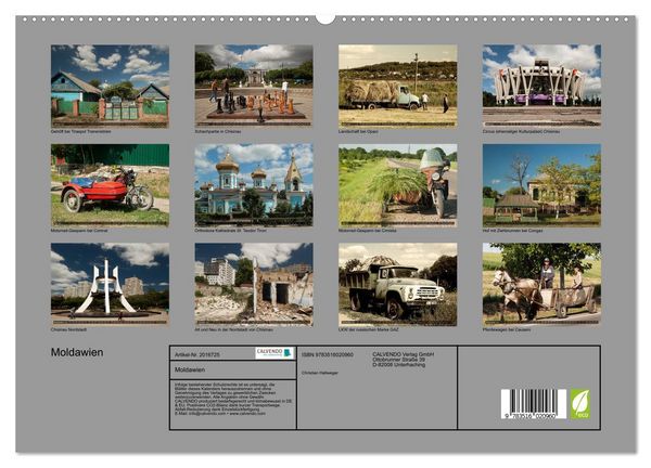 Produktbild: Moldawien (hochwertiger Premium Wandkalender 2026 DIN A2 quer), Kunstdruck in Hochglanz
