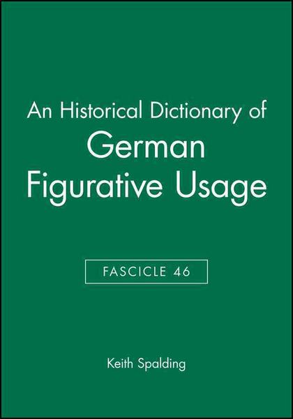 Produktbild: Historical Dict Of German Figu