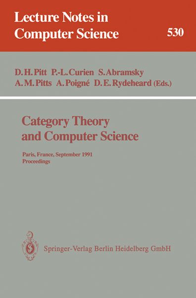 Produktbild: Category Theory and Computer Science