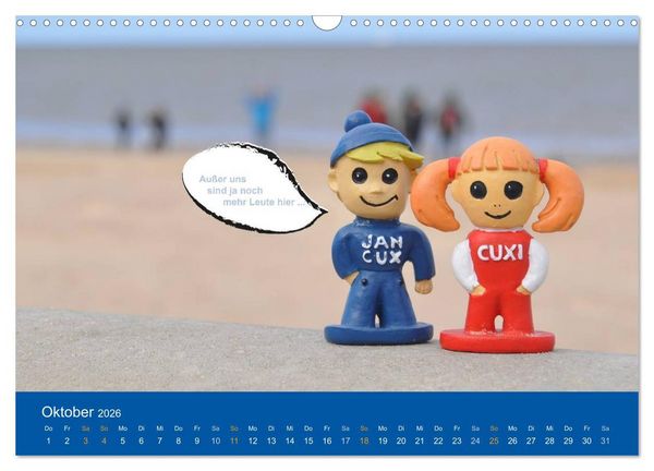 Produktbild: An der Waterkant mit Jan Cux und Cuxi (Wandkalender 2026 DIN A3 quer), CALVENDO Monatskalender