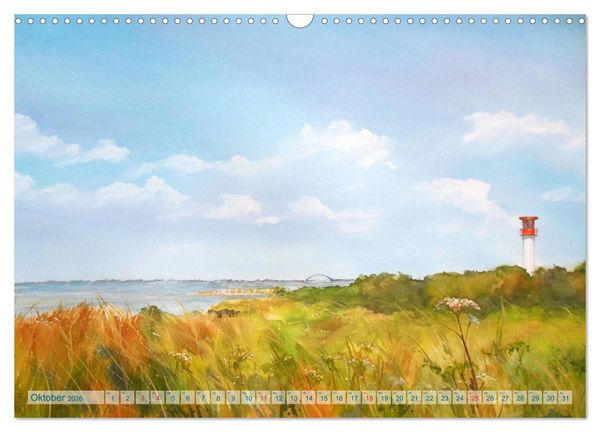 Produktbild: MEERESAQUARELLE (Wandkalender 2026 DIN A3 quer), CALVENDO Monatskalender