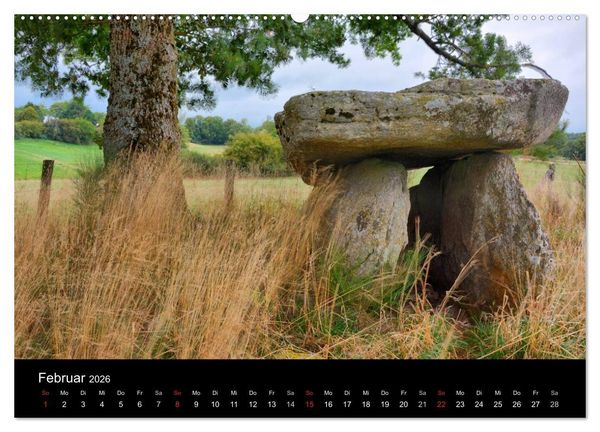Produktbild: Frankreichs geheimnisvoller S&uuml;den - Dolmen und Menhire im Languedoc-Roussillon (hochwertiger Premium Wandkalender 2026 DIN A2 quer), Kunstdruck in Hochglanz