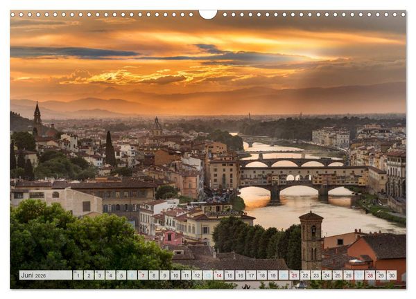 Produktbild: Italienisches Stadtgefl&uuml;ster, Rom - Mailand - Florenz (Wandkalender 2026 DIN A3 quer), CALVENDO Monatskalender