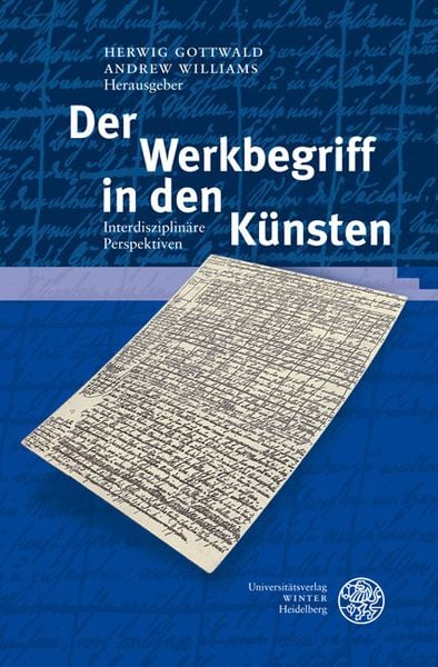 Produktbild: Der Werkbegriff in den K&uuml;nsten