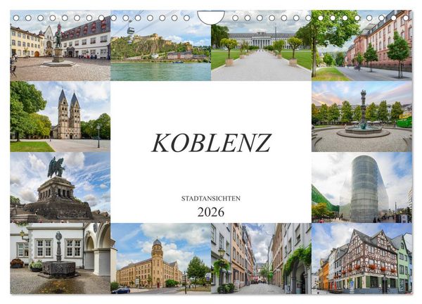 Produktbild: Koblenz Stadtansichten (Wandkalender 2026 DIN A4 quer), CALVENDO Monatskalender
