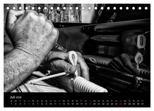 Produktbild: Klavierbau (Tischkalender 2026 DIN A5 quer), CALVENDO Monatskalender