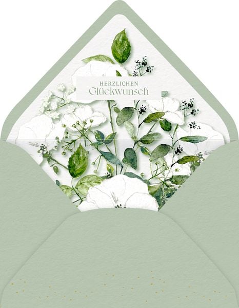 Produktbild: Gru&szlig;karte mit Kuvert - Alles Liebe zur Hochzeit