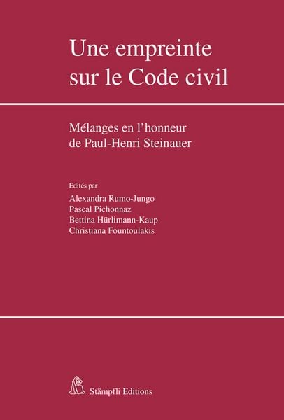 Produktbild: Une empreinte sur le Code civil