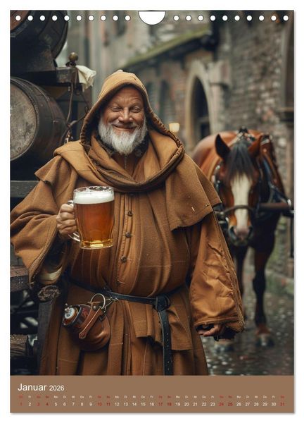 Produktbild: Bier-Liebe Von den Ahnen zu uns (Wandkalender 2026 DIN A4 hoch), CALVENDO Monatskalender