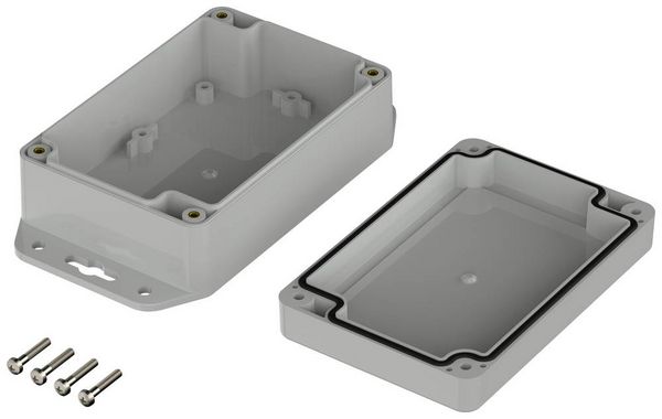Produktbild: Bopla Euromas X, XT 120805 WL 7035 07812085 Flansch-Geh&auml;use 120 x 80 x 45.20 ABS Lichtgrau (RAL 7035) 1 St.