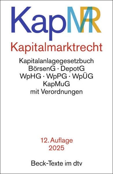 Produktbild: Kapitalmarktrecht. KapMR