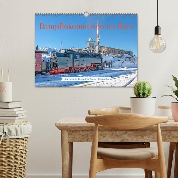 Produktbild: Dampflokomotiven im Harz - Eine Reise in die goldene &Auml;ra der Eisenbahn (Wandkalender 2027 DIN A3 quer), CALVENDO Monatskalender