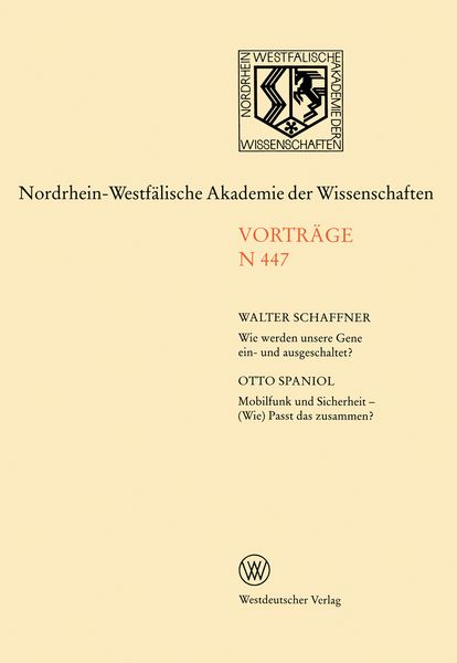 Produktbild: Nordrhein-Westf&auml;lische Akademie der Wissenschaften