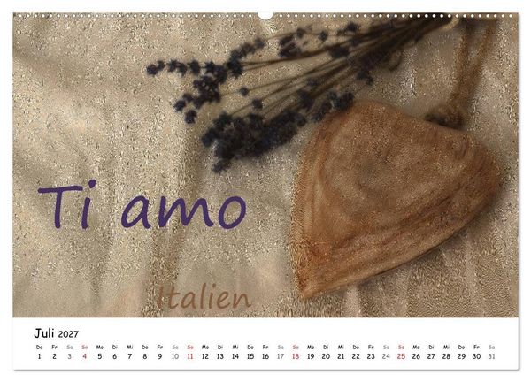 Produktbild: Ich liebe Dich (hochwertiger Premium Wandkalender 2027 DIN A2 quer), Kunstdruck in Hochglanz