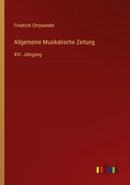 Produktbild: Allgemeine Musikalische Zeitung