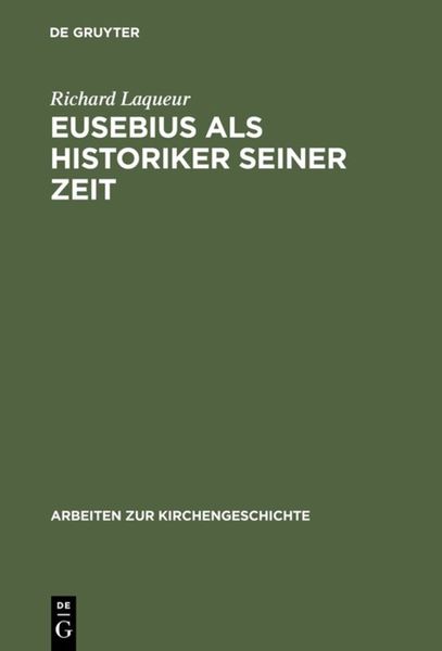 Produktbild: Eusebius als Historiker seiner Zeit